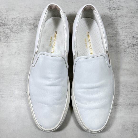 Common Projects Leather Slip On Sneakers - Size EU 40 / Men's 7 / Women's 10 - Picture 7 of 10